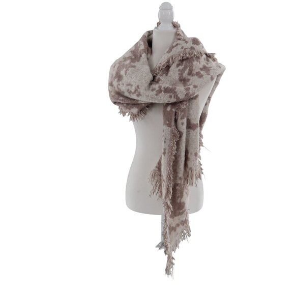 H&M Earth Blanket Shawl Beige Boho Goblincore‎ Rustic Farmhouse Country Cottage - Picture 2 of 13